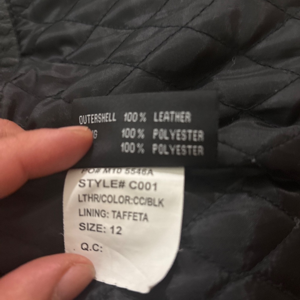 FMC Motor Cycle Jacket Black Leather - Picture 10 of 10